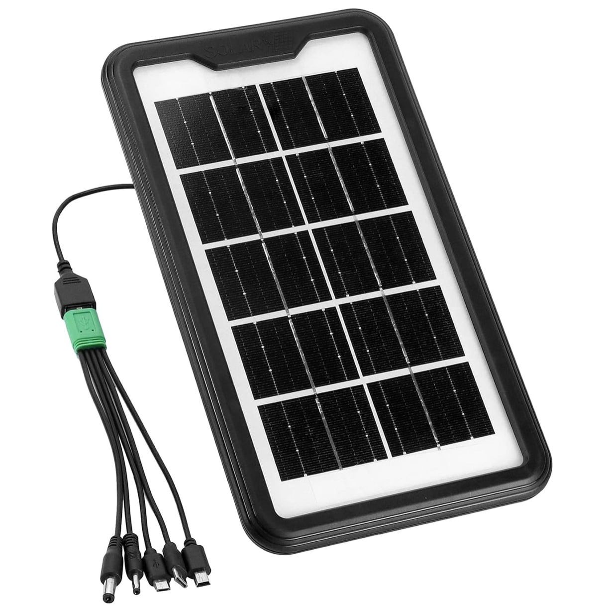 Solar Panel 3W Portable Mini USB Solar Panel Charger with Monocrystalline IP65 Waterproof Multifunctional Solar Charger for Phone Power Bank Camping Lights Lanterns