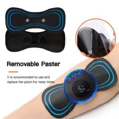 Portable Electric Massager, Body Massager Machine for Pain Relief, Wireless Vibrating Massager with 8 Modes and 19 Strength Level