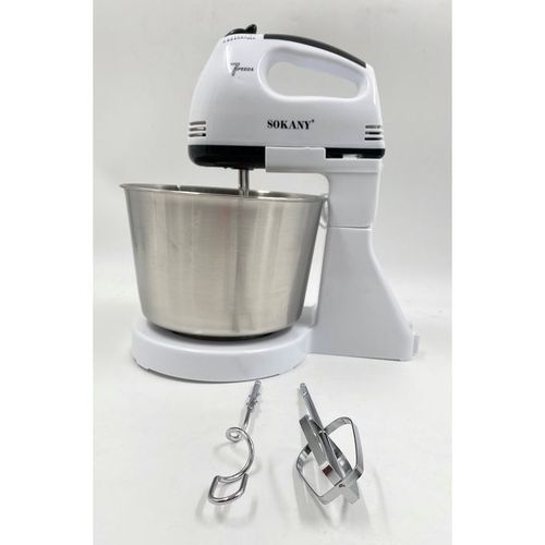 Sokany Electric Hand Mixer With Bowl,Whisk Egg Beater Cake Baking