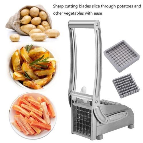Fries/Chips Cutter- Stainless Steel Potato Chopper Chipser