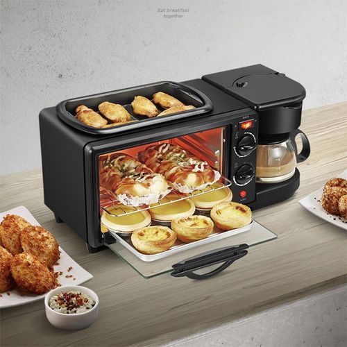 Nunix 3 In1 MultiFunction Breakfast Maker,Oven,Toast,Coffee Maker