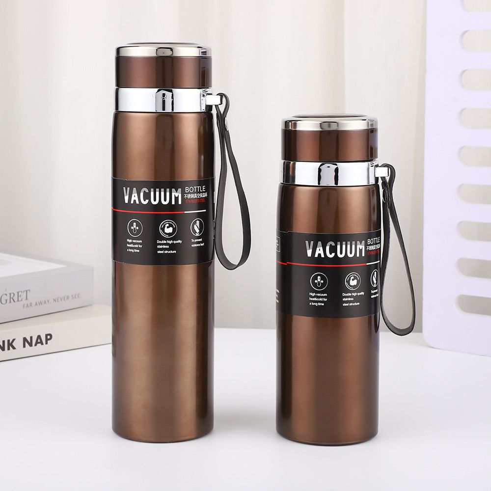 JP 800ML  Stainless Steel Large Capacity Metallic Thermos Vacuum Flask Portable Rope Climbing Sports Travel Cup Water