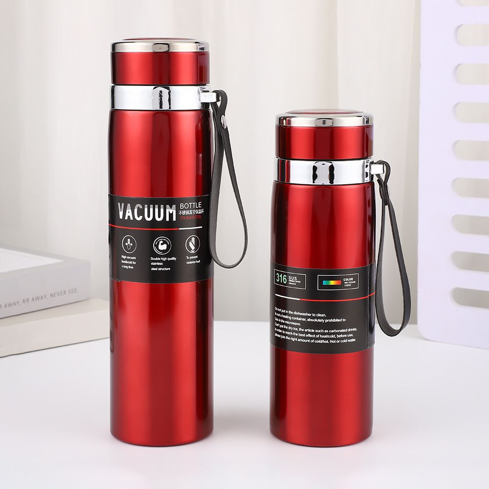 JP 800ML  Stainless Steel Large Capacity Metallic Thermos Vacuum Flask Portable Rope Climbing Sports Travel Cup Water