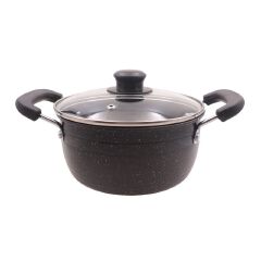Jamespot Set of 10PCS  Die Cast Set  Iron Heavy  Non-stick Cookware Set  Sufuria Set cooking pot set  Suitable for induction cookers(5PCS  18/20/22/24/26cm Pots+5pcs Lids)