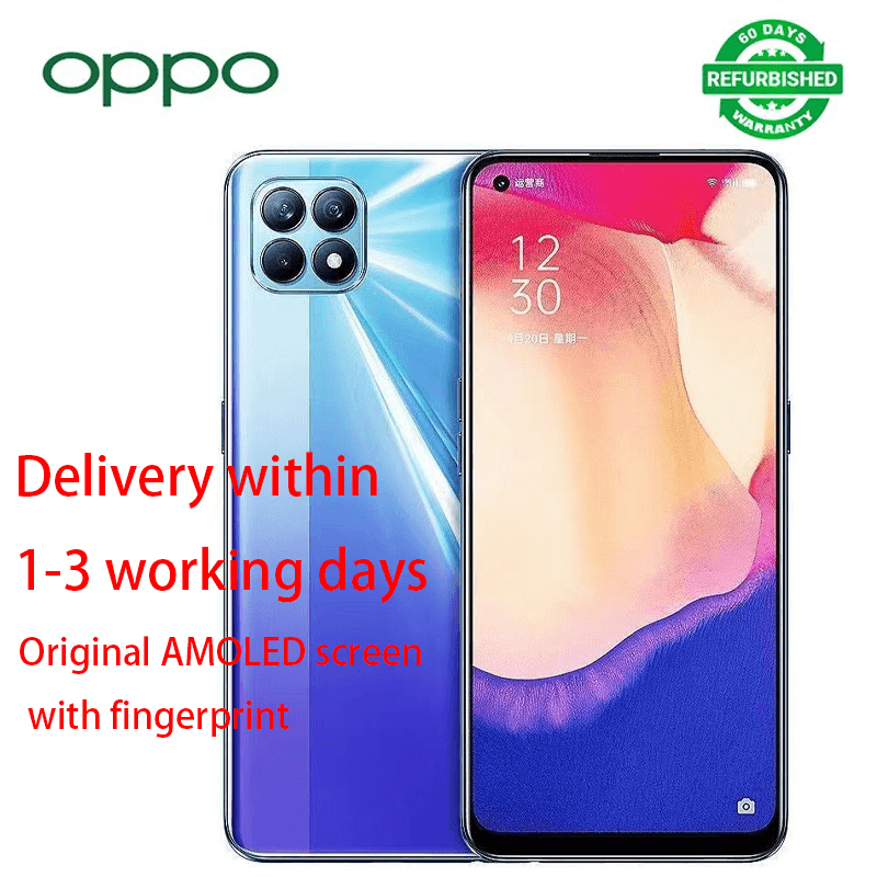 Refurbished OPPO Reno4 SE 5G Network, 6.43 inch Original AMOLED screen,4300mAh 48MP+32MP, 4300mAh, 8GB+128GB Dual SIM (Nano SIM) Smartphone