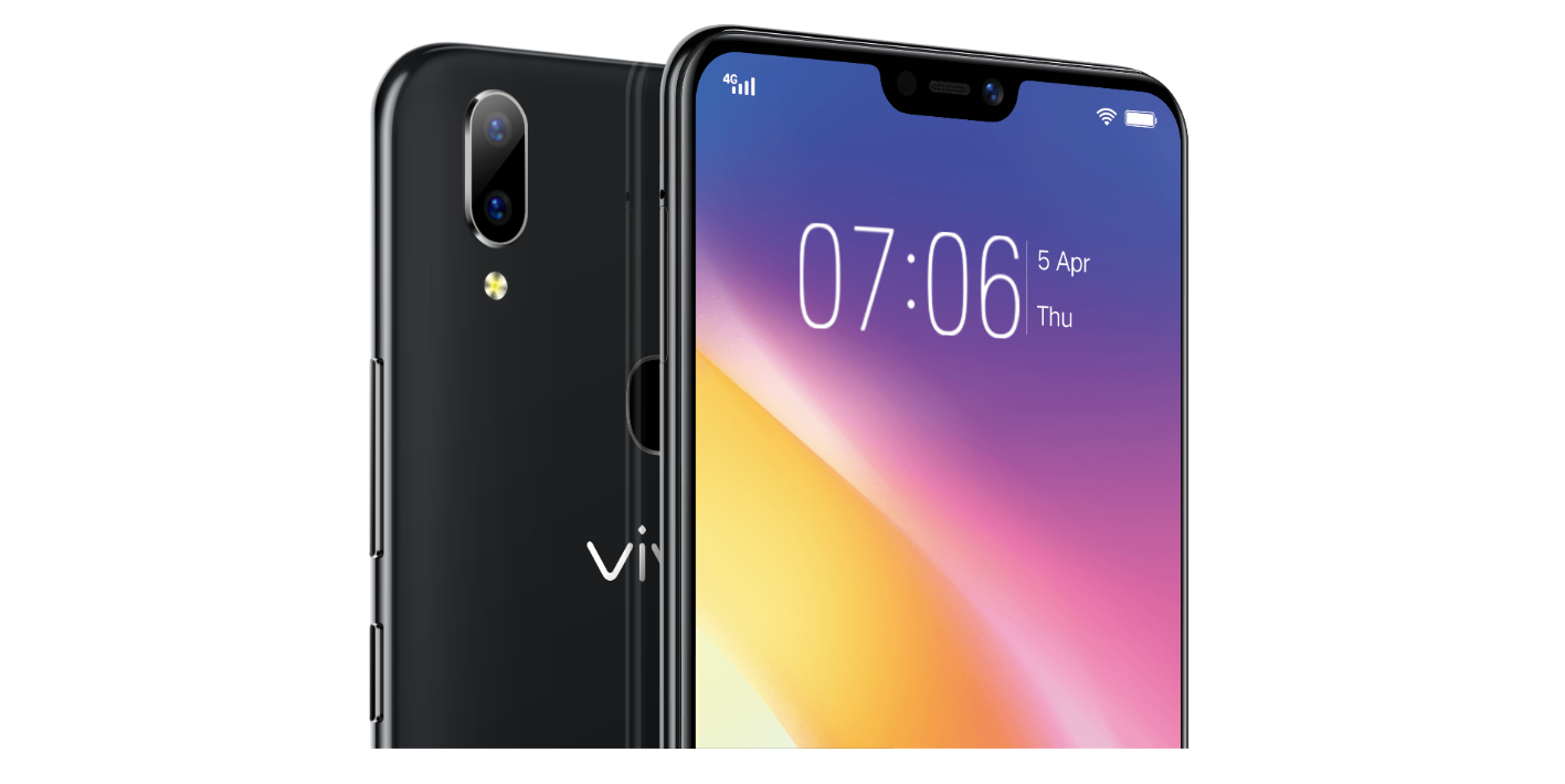 Refurbished Phone VIVO Y85 4GB+64GB 6.26-inch rear fingerprint sensor dual SIM 2G/3G/4G smartphone