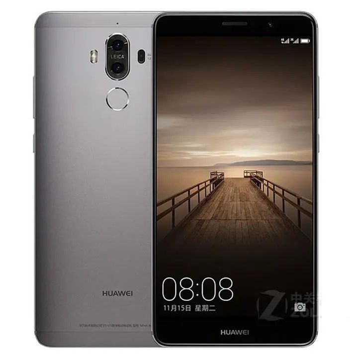 Refurbished Huawei Mate9 4G Smartphone 4GB+64GB 5.9 inch 4000mAh 12MP+20.0MP Fingerprint Unlocked Random Color Gray 4+32GB