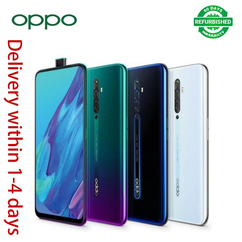 Refurbished OPPO Reno 2z 128GB+8GB 6.5 inch 48MP+16MP Camera Face Unlock Dual SIM Smart Phones