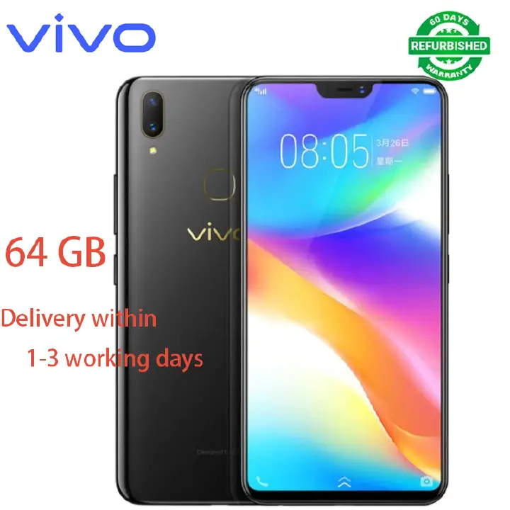 Refurbished Phone VIVO Y85 4GB+64GB 6.26-inch rear fingerprint sensor dual SIM 2G/3G/4G smartphone