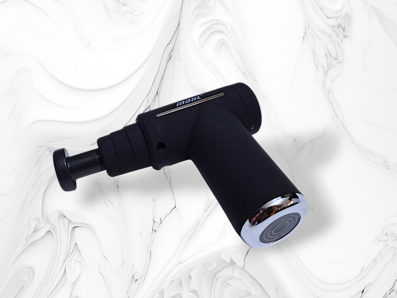 Handheld hot and cold massage therapy gun......Six intensity levels,hot and cold therapy,six intercheable heads and Type C charging interface