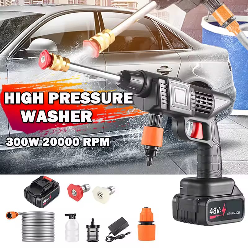 High Pressure handheld cordless rechargeable car washer machine
