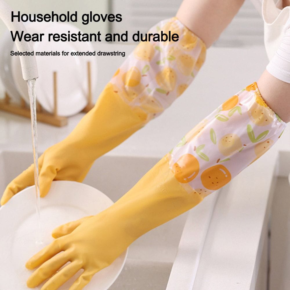 Long Silicon waterproof kitchen/Household gloves...Durable,stylish  desighn,soft ,skin friendly and comfortable
