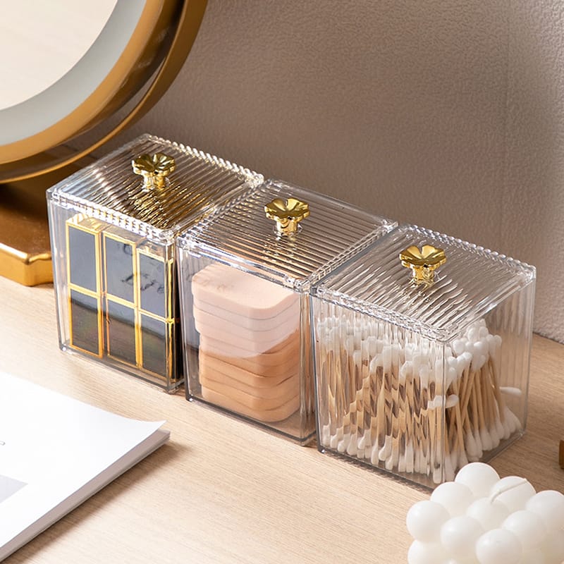 Single multifunction home makeups ,cotton pads storage box for cotton swab rod cosmetics Jewelry ,Bathroom container/Lipstick organizer box