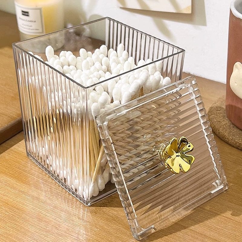 Single multifunction home makeups ,cotton pads storage box for cotton swab rod cosmetics Jewelry ,Bathroom container/Lipstick organizer box