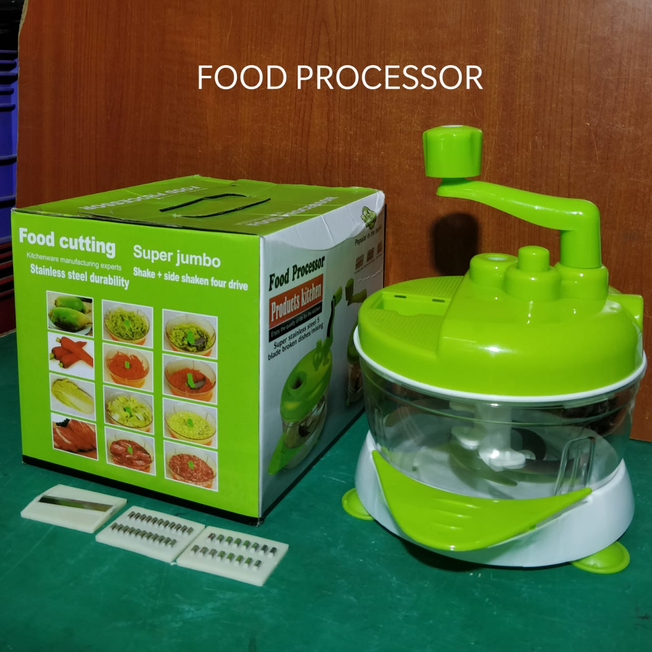 Round kitchen manual  food processor machine/manual vegetables chopper