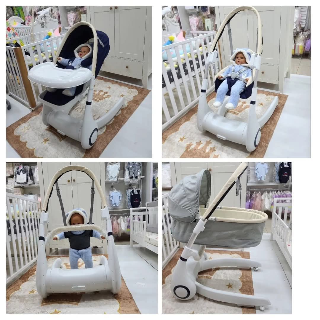 4-1 High quality baby high feeding chair,Bassinet,Swing and Step Belt