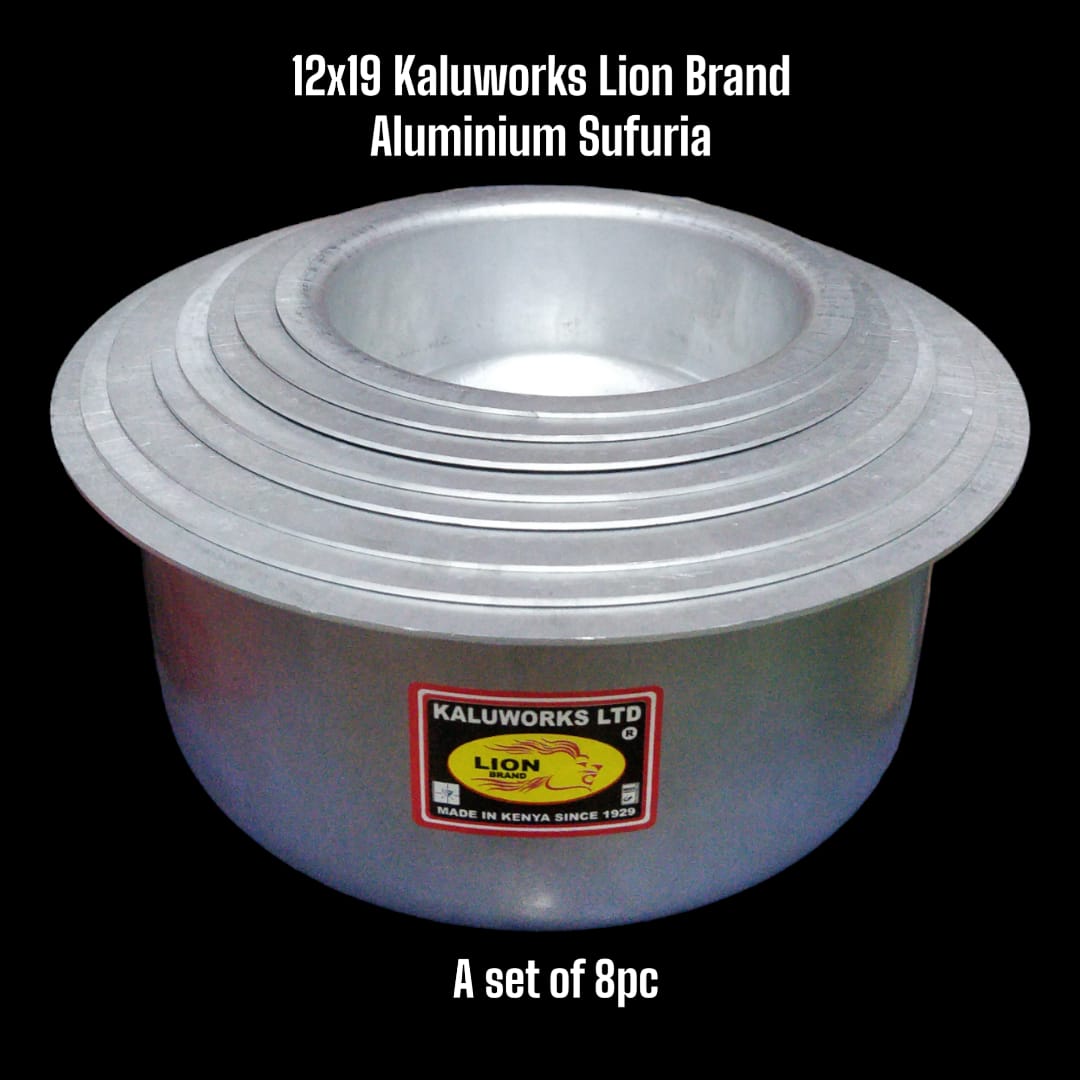 Set of 8pcs Heavy duty Kaluworks Lion Brand Aluminum kitchen cooking Sufurias