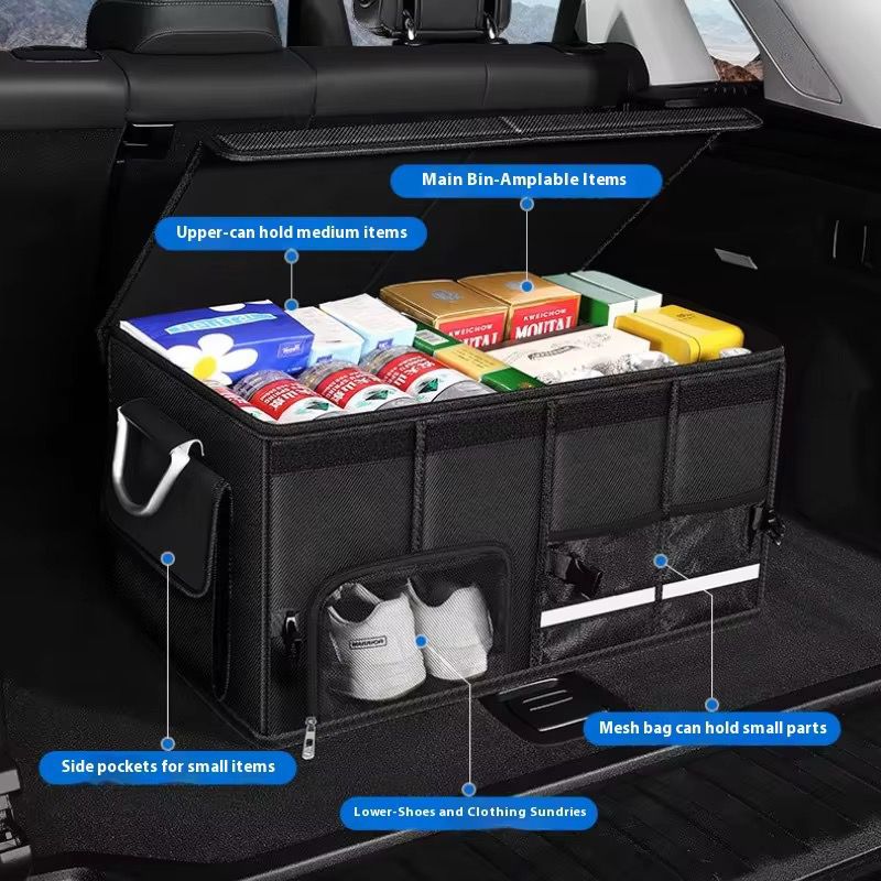 Heavy Duty Car Boot/Trunk Organizer with mutliple Compartments