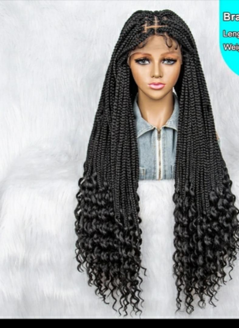 box braid braided wig