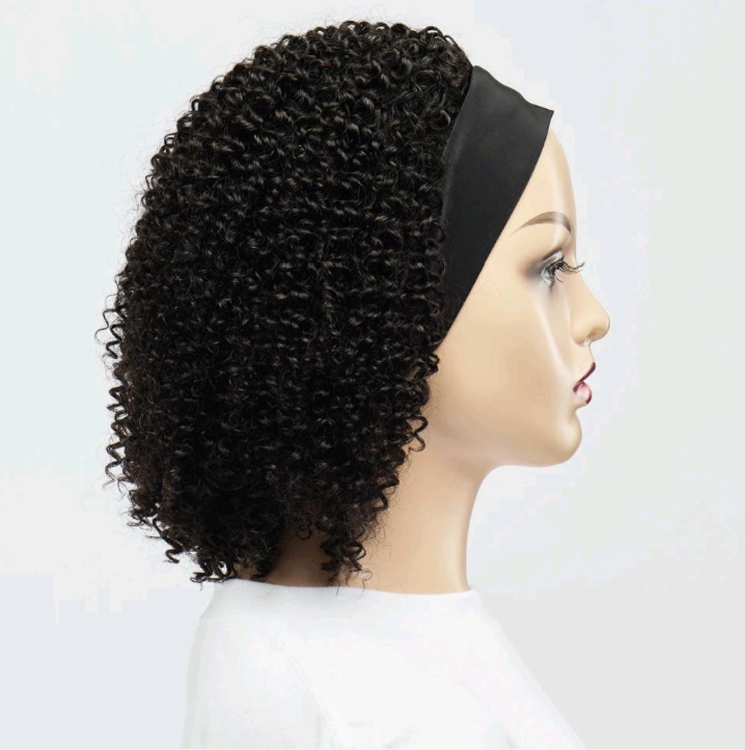Curly headband wig