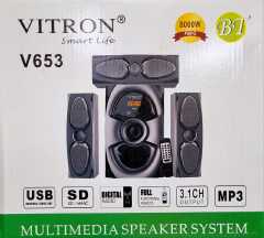 Vitron V653 3.1Ch 8,000W Multimedia Speaker System -  Come in wide range of built-in add-ons, like Bluetooth, Auxilliary, USB, and Micro SD in addition to supporting MP3, FM Radio and many more