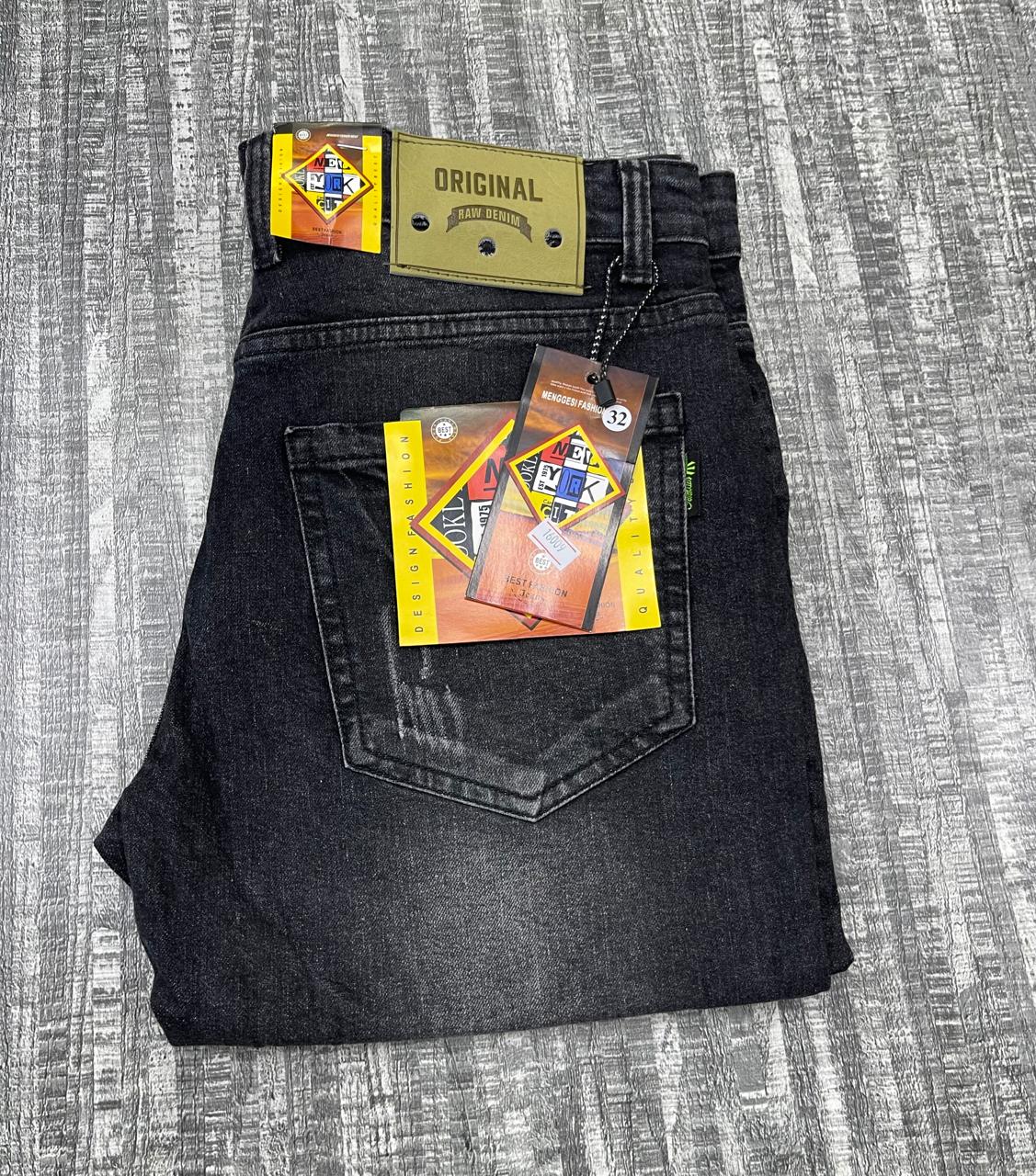 ORIGINAL FASHION MEN'S SLIM FIT DENIM JEANS TROUSERS - Quality guaranteed, Non fade, Official/casual, Slimfit, Stretchy material