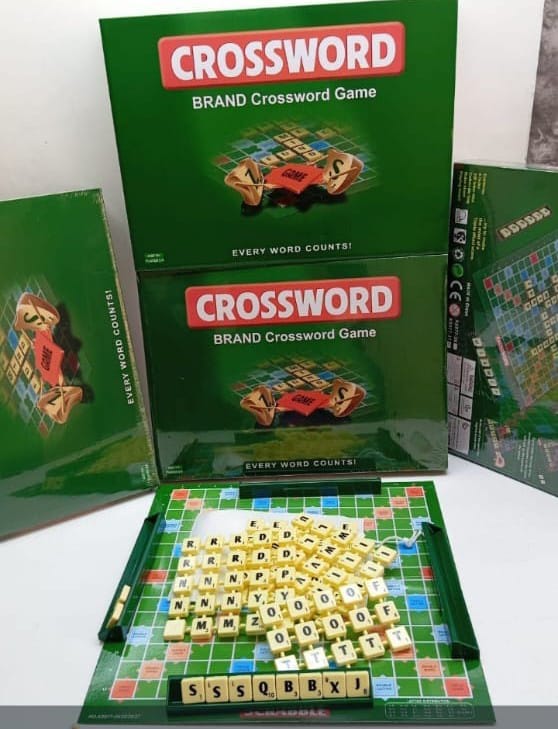 CROSSWORD BOARD GAME - World’s leading word game, Fascinating and mind sharpening, Entertaining and richly rewarding, Exciting head to head challenge .