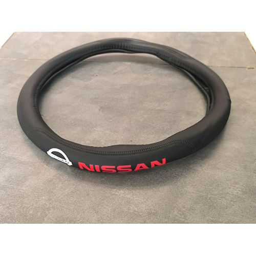 High Quality Leather Branded Car Steering Wheel Covers - Made of Quality Material, Brings Class and prestige to the car, Improves Grip & control when driving, Offers comfort .