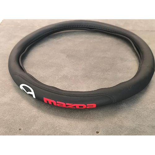 High Quality Leather Branded Car Steering Wheel Covers - Made of Quality Material, Brings Class and prestige to the car, Improves Grip & control when driving, Offers comfort .