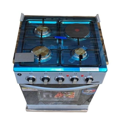 Ecomax 50x55 3+1 Standing Cooker – 3 Gas Burners + 1 Electric Plate with Oven