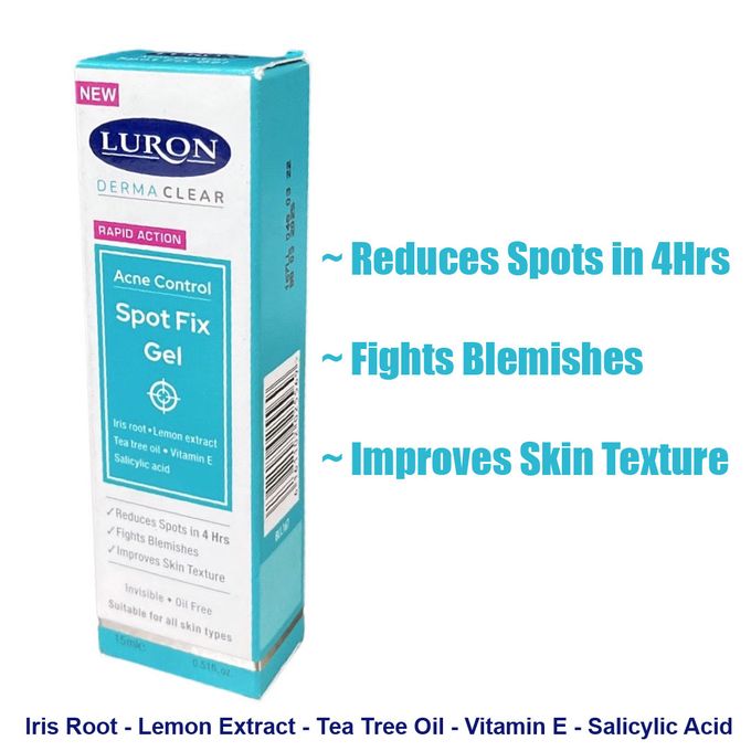 Luron Spot Fix Gel - Acne Control - Derma Clear - Rapid Action