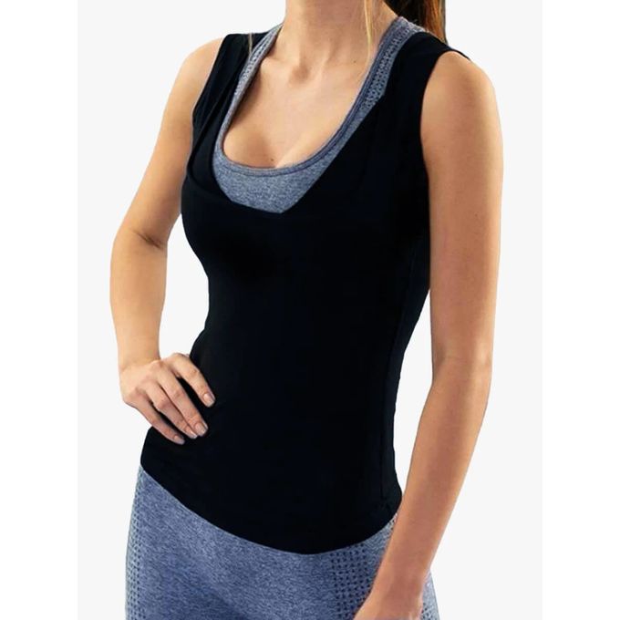 Sauna Belt Sauna Waist Trainer Vest Slimming Waist Hot Sweat Weight Loss Vest Sauna Suit Body Shaper
