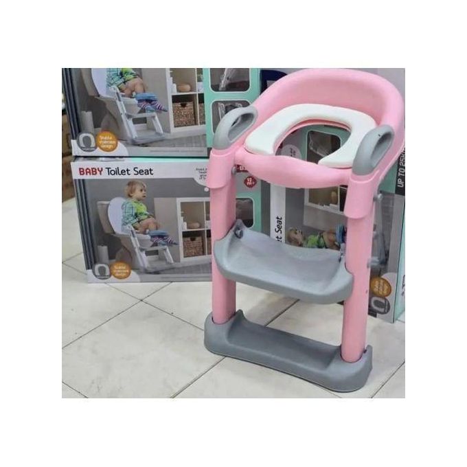 Hu-Baby Baby training potty ladder, Non slip design, Safety handles for babies, Adjustable height, it's foldable