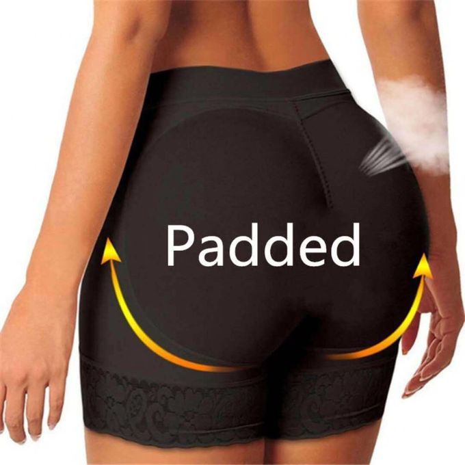 Hot Crush Padded Hip Up Booty Booster Biker Sexy Butt' Lifter Boyshorts Mid Rise Curvy Hips Butt Enhancer.