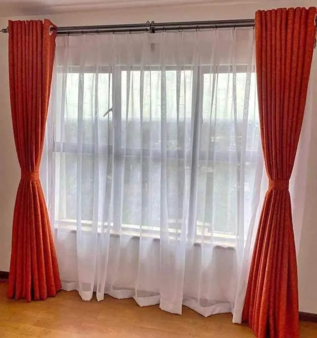 [LIMITED OFFERS!] Modern luxury curtains 2pcs [1.5mtrs+1.5mtrs] and sheer 1pc 2mtrs.