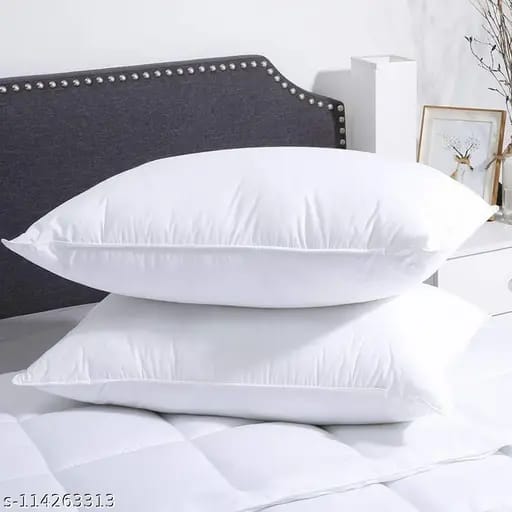 [CLEARANCE SALE] Super comfortable fiber filled bed pillows 2pcs, super comfortable, balanced support for all sleeping positions
