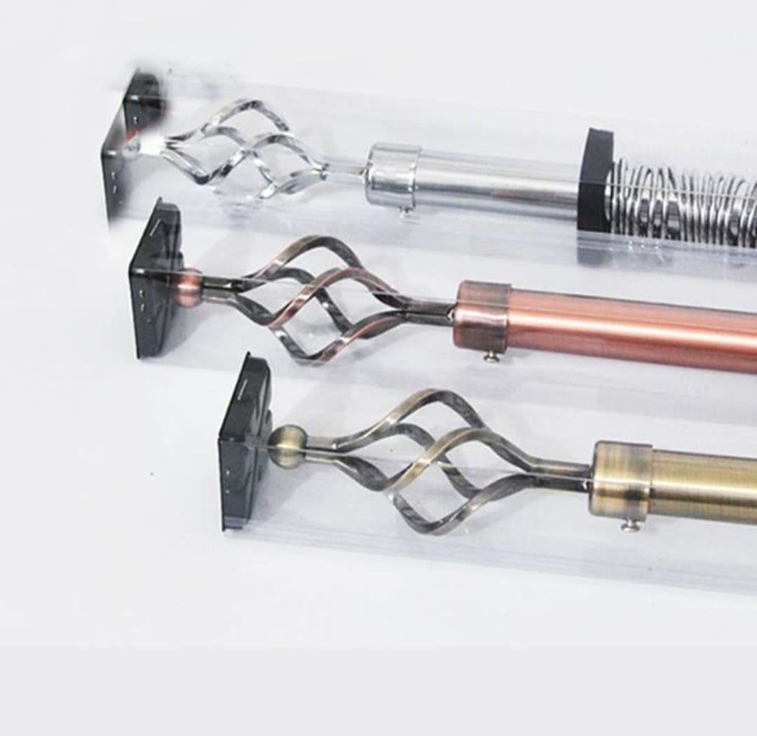 LIMITED OFFER! Adjustable single curtain rod, available in different colors