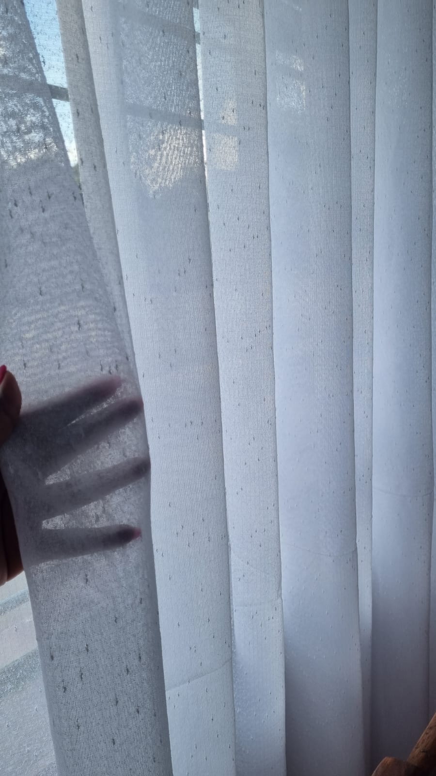 Limited offer! Heavy elegant modern design  white sheer curtain