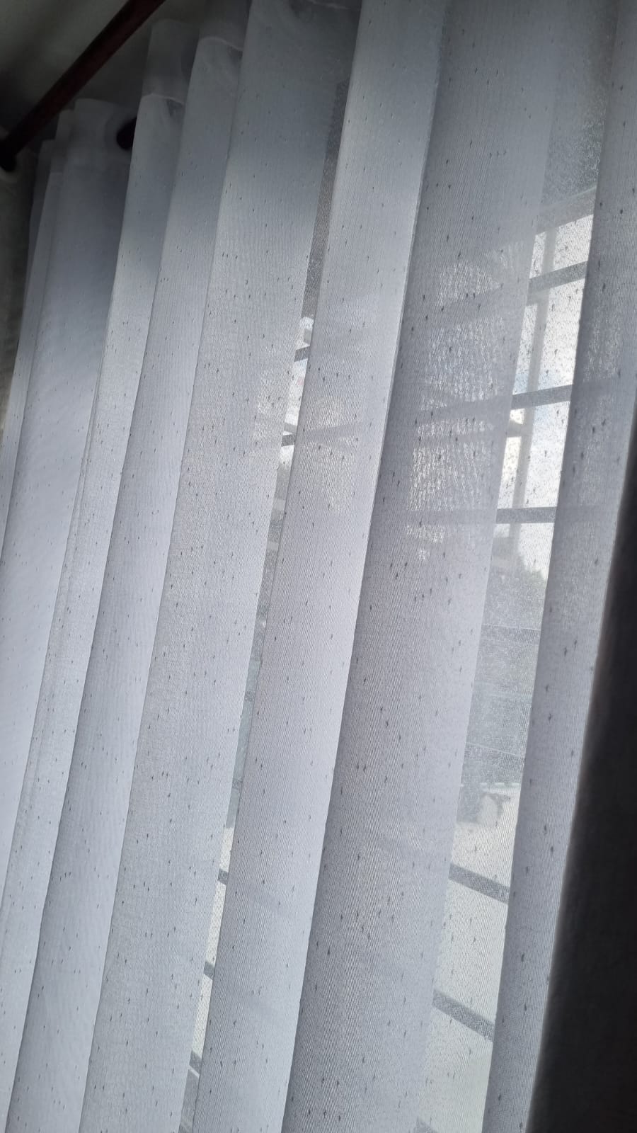 Limited offer! Heavy elegant modern design  white sheer curtain