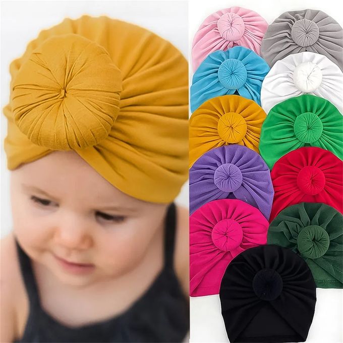Fashion Baby Girl Cute Stretch Turban Headband Headwear/ headband with bowl