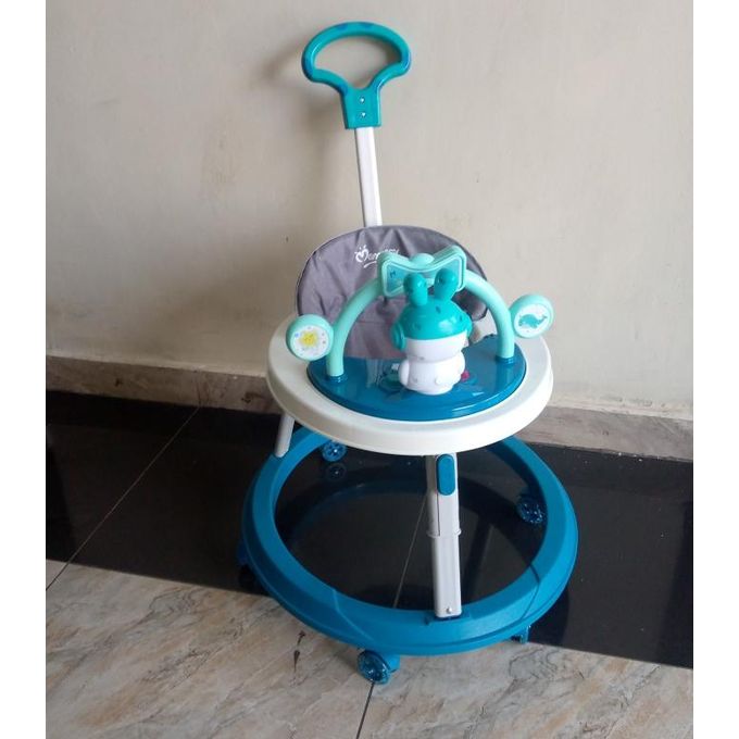 Momeasy Adjustable Height Baby Walker With Push Handle suitable for kids age 6 months and above can carry up to 20kgs