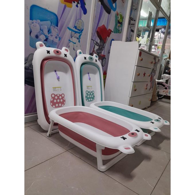 Foldable Baby bath tub /basin with a hot water sensor