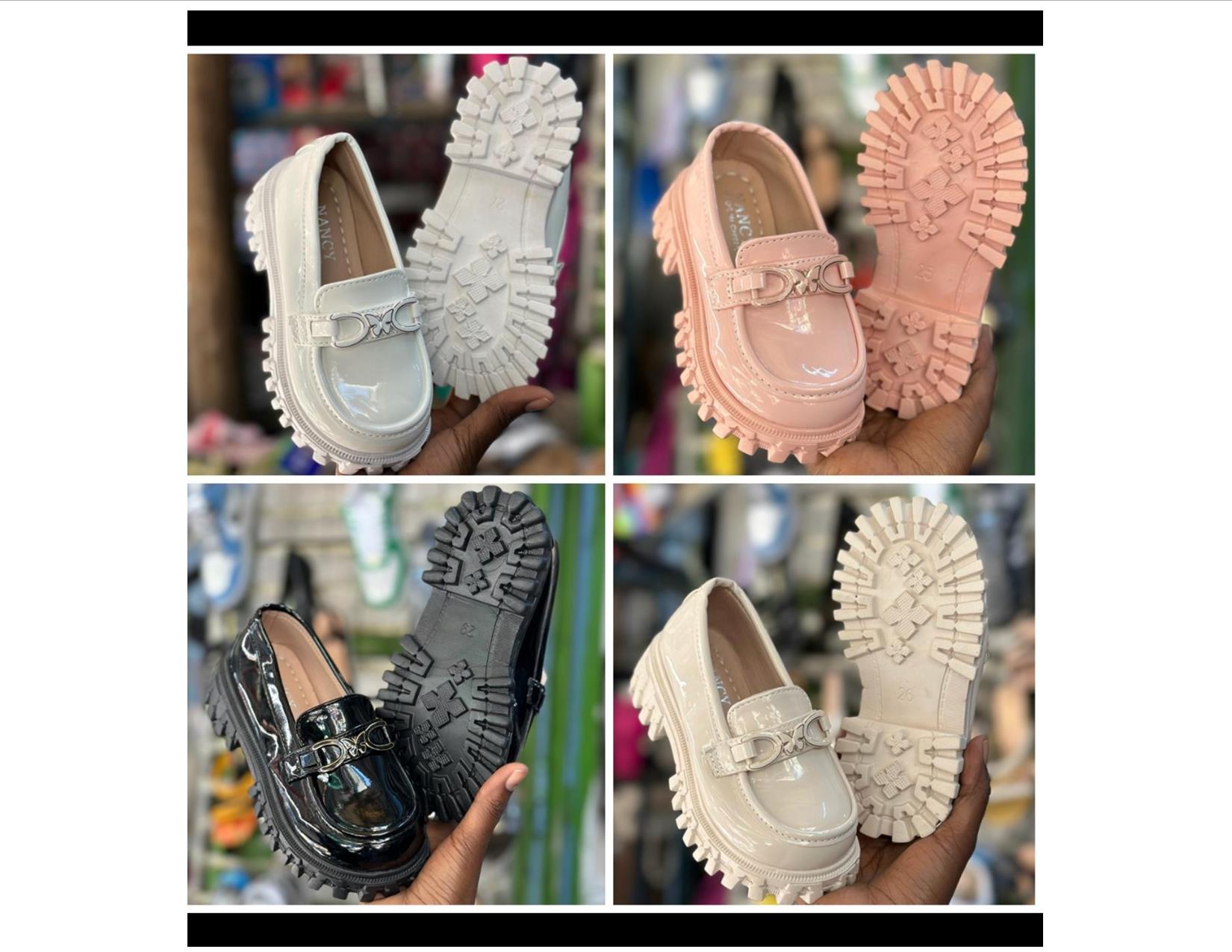Non-slip chunky heel, mocassin loafer stylish butterfly decor for baby girl. The shoe has small fitting thus choose 1 size ahead