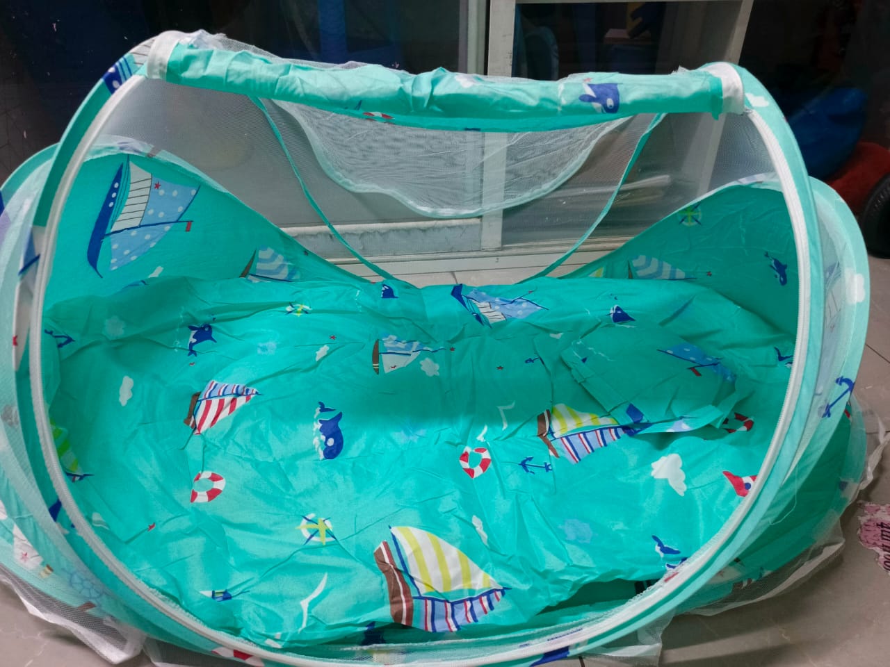Baby Nest Baby Crib, Baby nest, Sleeping Nest, Mosquito Net ASSORTED Prints and Decorations