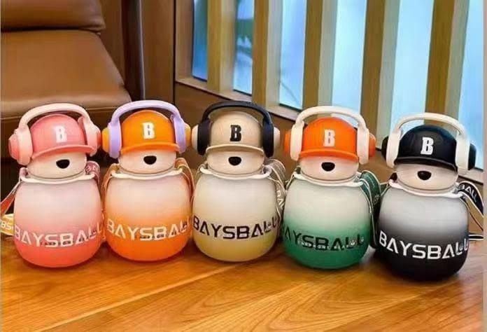 Headphone Design Kids Water Bottle