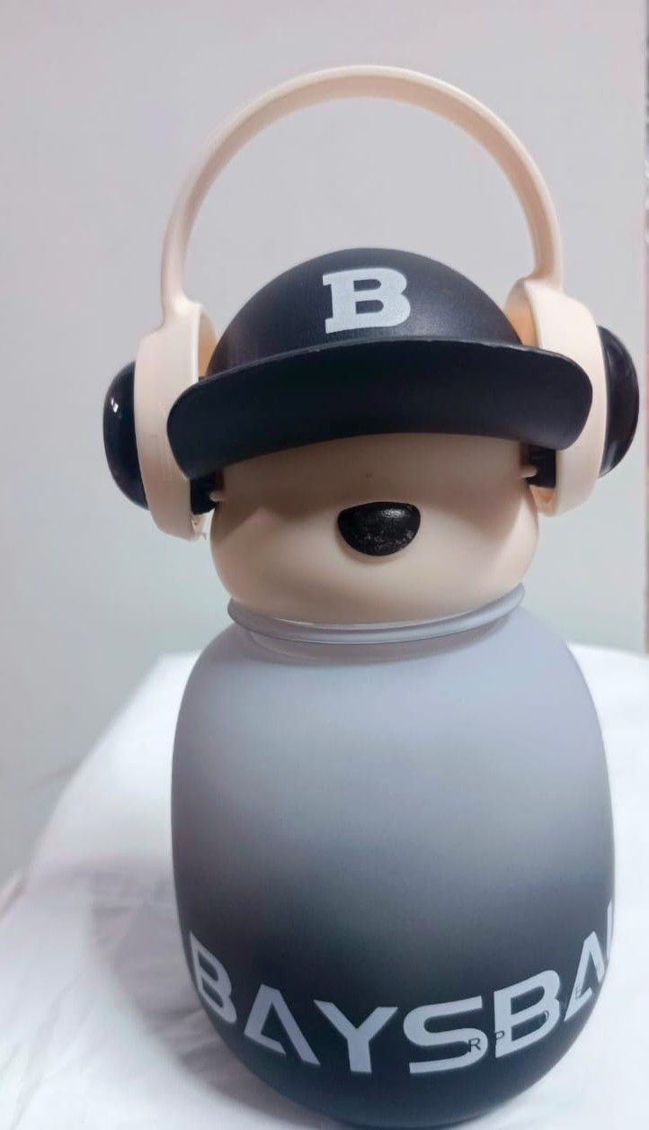 Headphone Design Kids Water Bottle