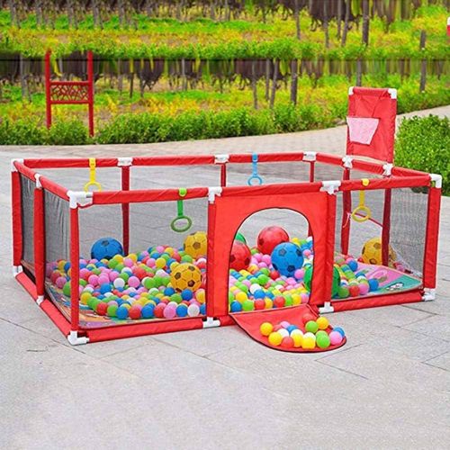 Playpen Child Safety Fence + 30 Playballs suitable for kids age 1-4 yrs can accommodate up to 4 kids-size 120 by 180cm