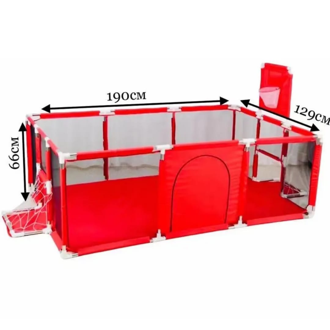 Playpen Child Safety Fence + 30 Playballs suitable for kids age 1-4 yrs can accommodate up to 4 kids-size 120 by 180cm