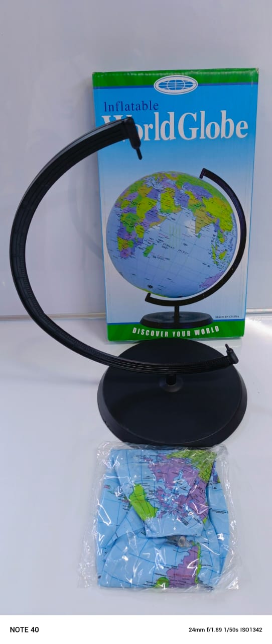 Inflatable World Globe Inflates and Rotates ,are made of good quality PVC material; They are clean, please be assured use them.
