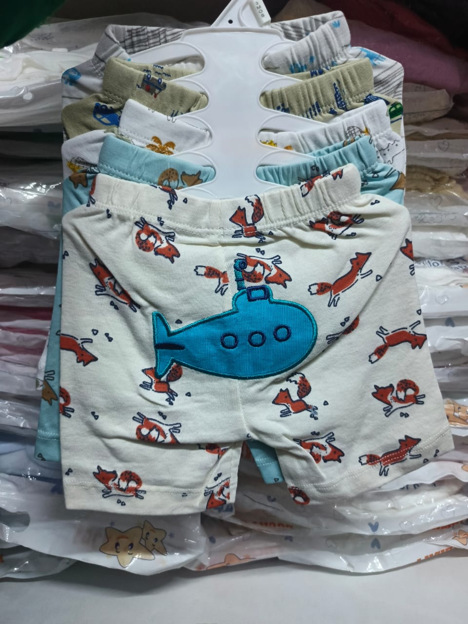 5 PCS Baby Cotton Shorts